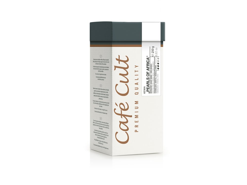 Fotografie produktu: Cafe Cult Zrnková káva Kaffee Kenia „Pearls of Africa“ 250g