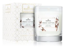 Πολυτελές κερί Santini - Fresh Cotton, 200g