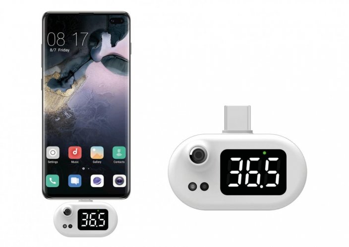 Hőmérő MISURA mobiltelefonhoz - Android fehér (USB-C)