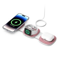 Încărcător wireless 3 în 1 MISURA MH06 - ROSE