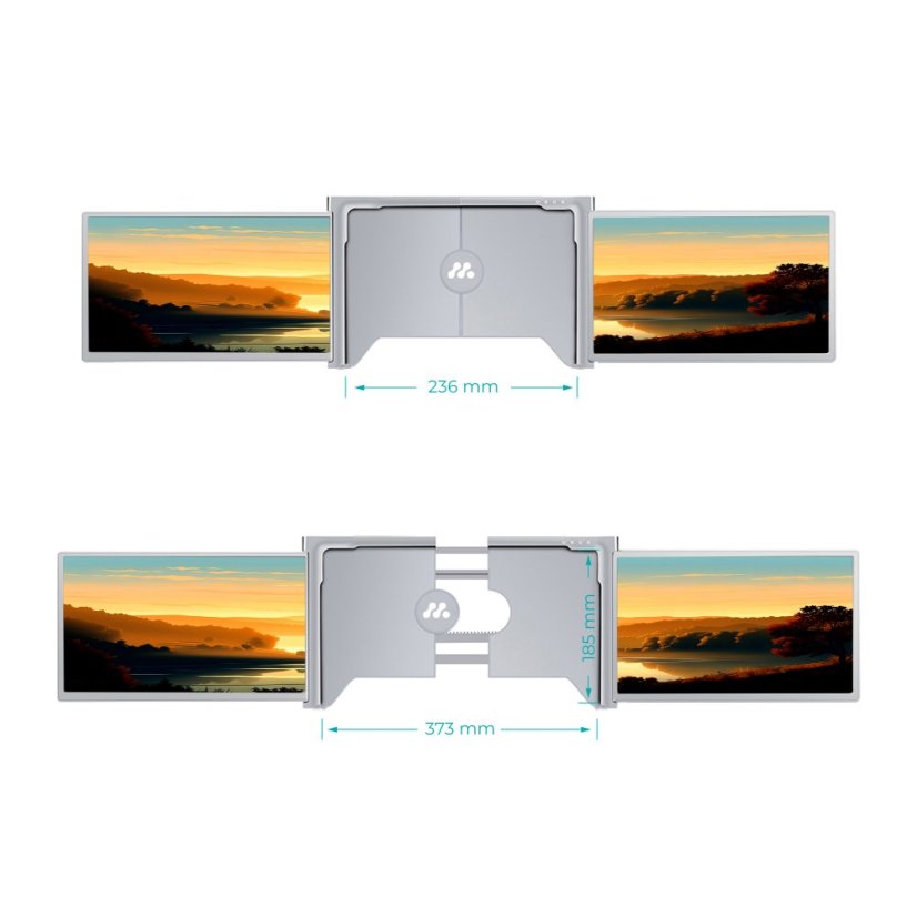 12" Přenosný duální monitor k notebooku FHD USB-C - MISURA 3M1200S1