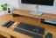 Premium Oak Wooden Monitor Stand: Walnut Elegance