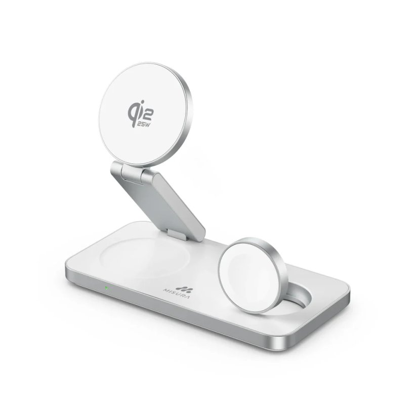 MISURA MH11 Pro 3v1 Skládací bezdrátová nabíječka - WHITE