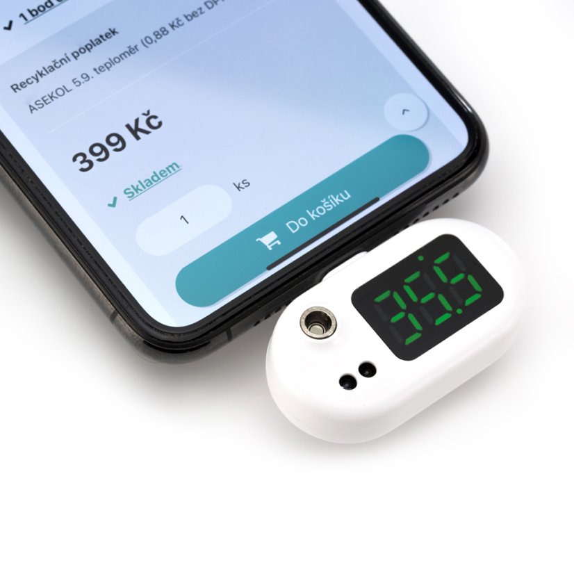 Thermometer MISURA for mobile phone - Android white (Micro USB)