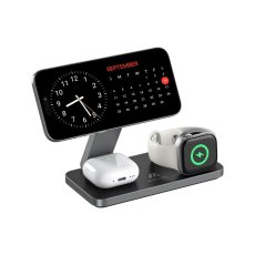 MISURA MH11 Pro 3-in-1 Faltbare Kabellose Ladestation - BLACK