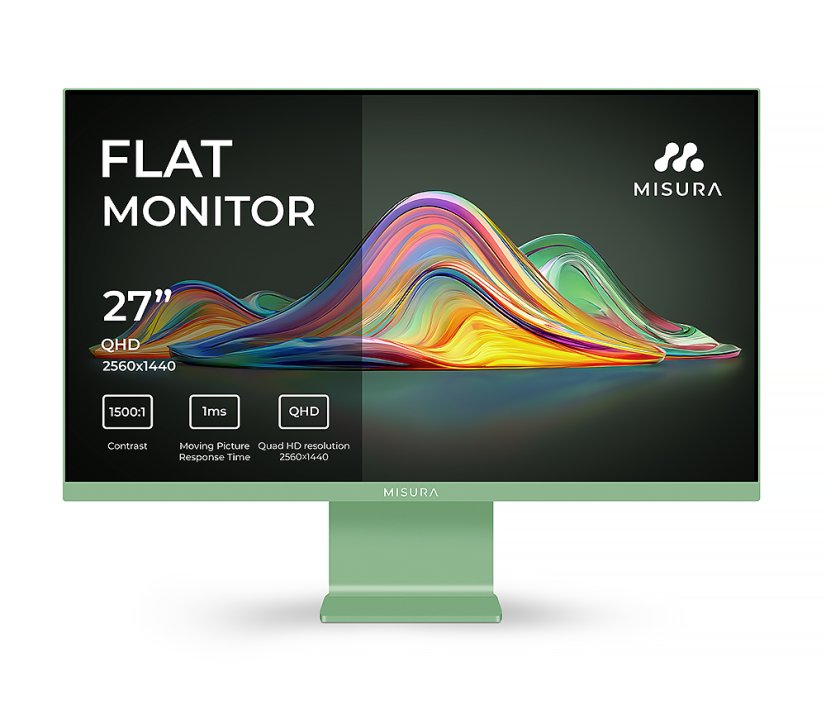 27" barevný IPS monitor 120 Hz - MISURA VIVA Pistachio Green