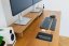Premium Oak Wooden Monitor Stand: Walnut Elegance