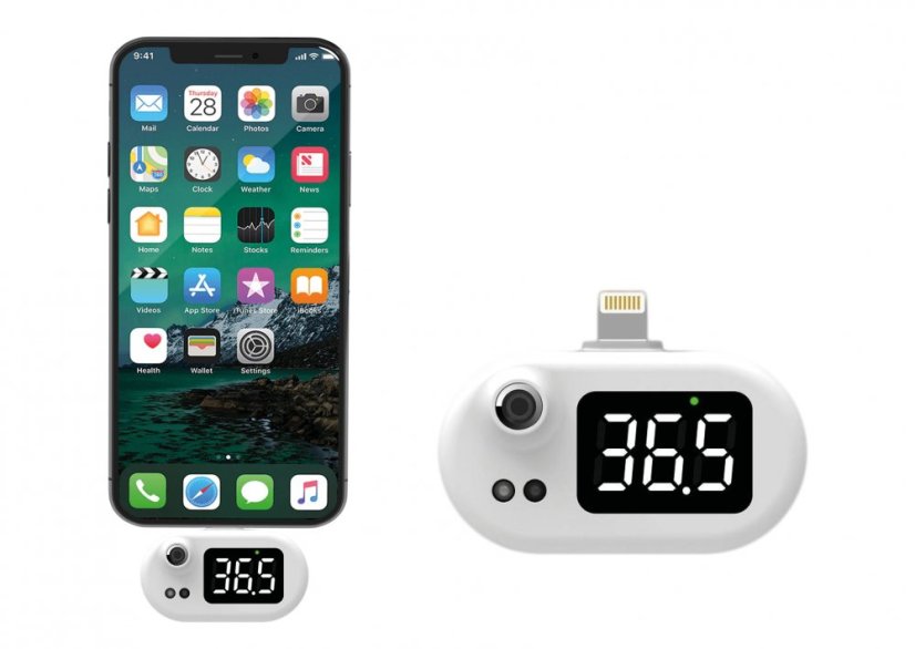 MISURA Mobiiltelefoni termomeeter- Apple valge