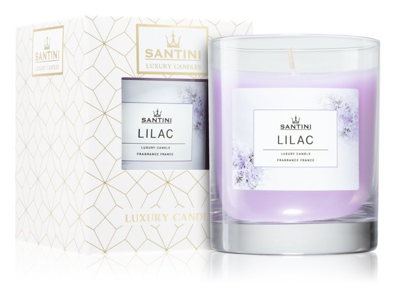Luksusowa świeca Santini - Lilac, 200g
