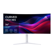 34" UltraWide QHD monitor 180 Hz curved WHITE - MISURA M34X3W01