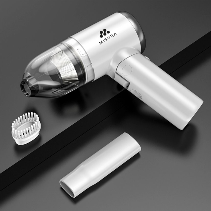 MISURA MA01 - cordless portable car vacuum cleaner, foldable, 5 000 Pa, WHITE