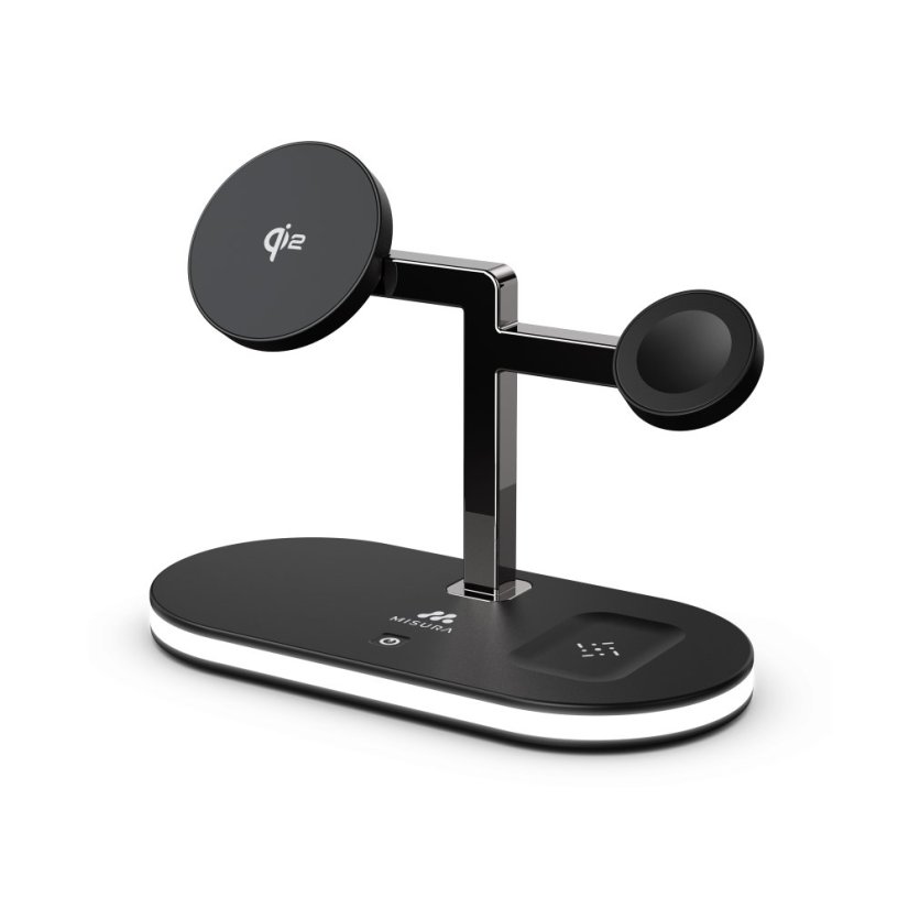 5-in-1 Wireless Charging Station MISURA MH07 - BLACK