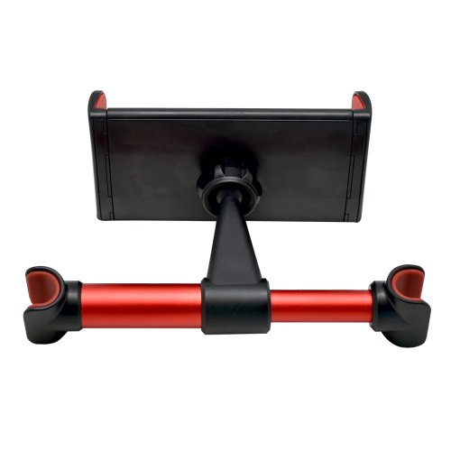 Tablet and mobile phone holder for the car-BLACK/RED