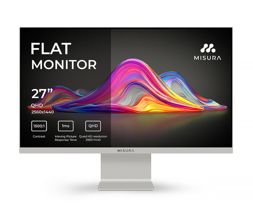 27" barevný IPS monitor 120 Hz - MISURA VIVA Moon Silver