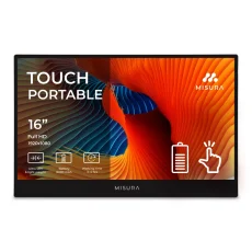 16" prenosný dotykový LCD monitor s batériou - MISURA M16TB