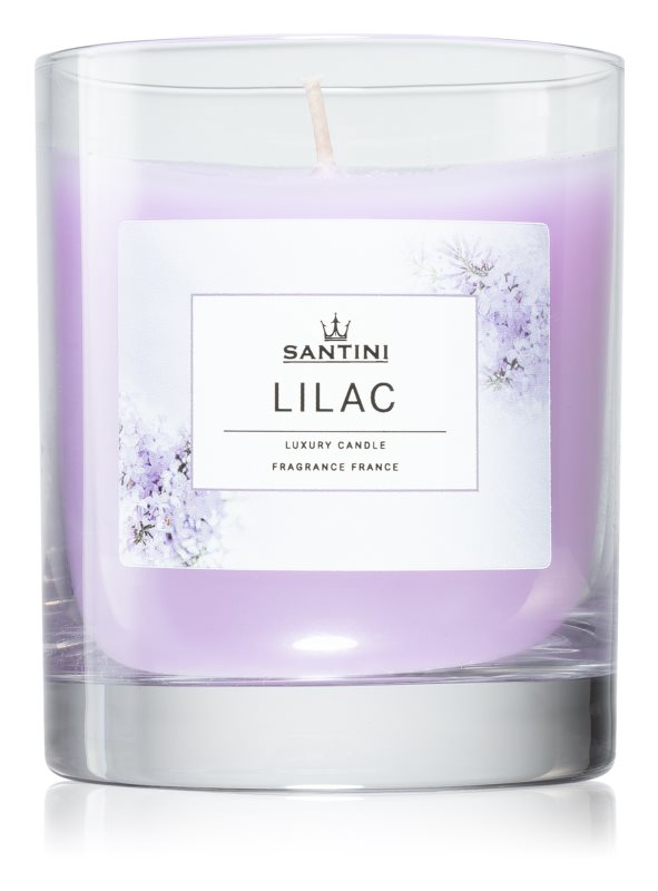 Luksusowa świeca Santini - Lilac, 200g