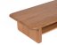 Premium Oak Wooden Monitor Stand: Walnut Elegance