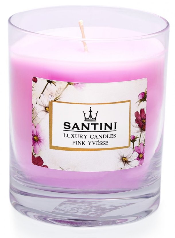 Santini luxus gyertya - Pink Yvésse, 200g