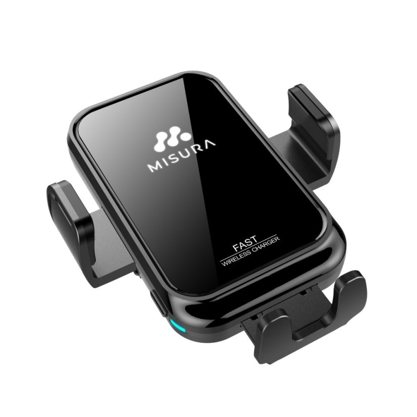 MISURA MA04 - Držák mobilu do auta s bezdrátovým QC3.0 nabíjením BLACK