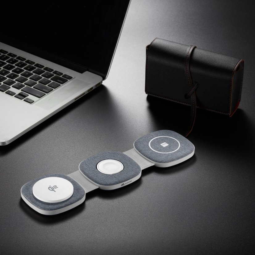 MH06 Skládací bezdrátová magnetická nabíječka - GRAY