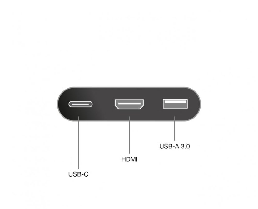 Μείωση 3 σε 1 από USB-C (Thunderbolt 3)