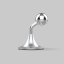 MISURA MA05- Mobile phone holder with vacuum suction cup and wireless charging QC3.0 - SILVER