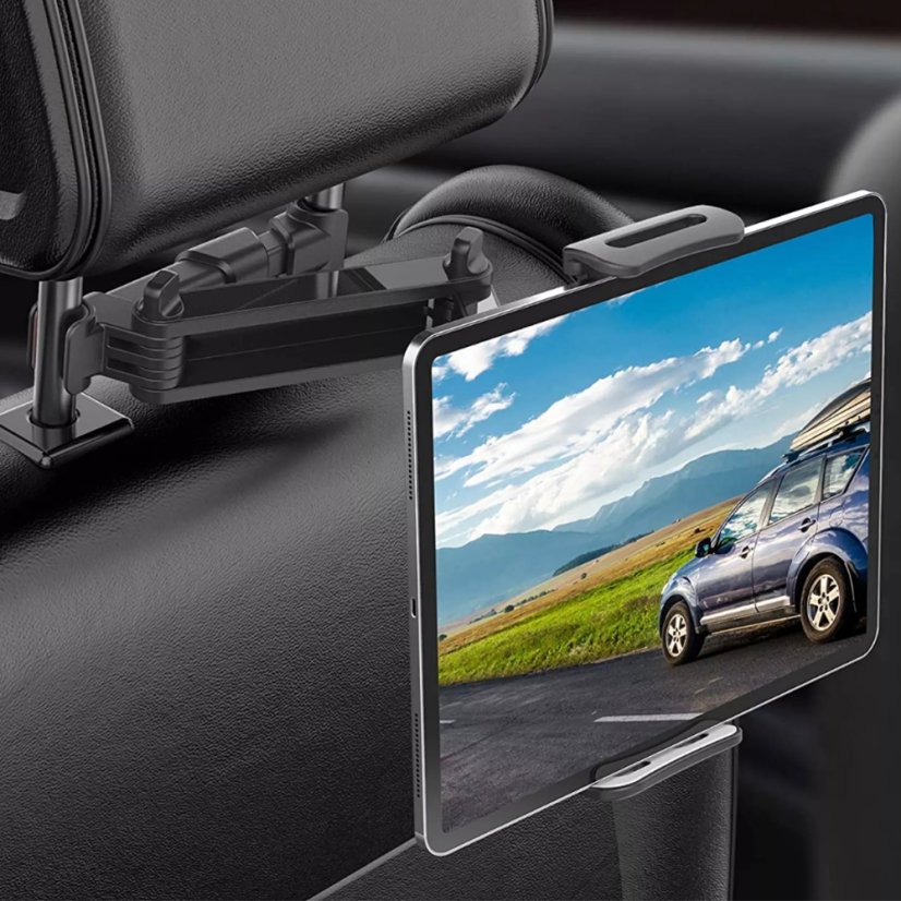 MISURA Sklopivi držač za tablet i mobitel za auto-BLACK