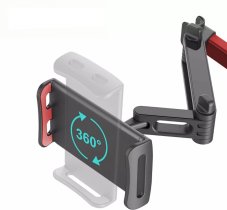 MISURA Klappbarer Tablet- und Handyhalter fürs Auto-BLACK/RED
