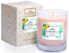 Vela de luxo Santini - Citronela, 200g