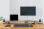 Premium Oak Wooden Monitor Stand: Timeless Natural