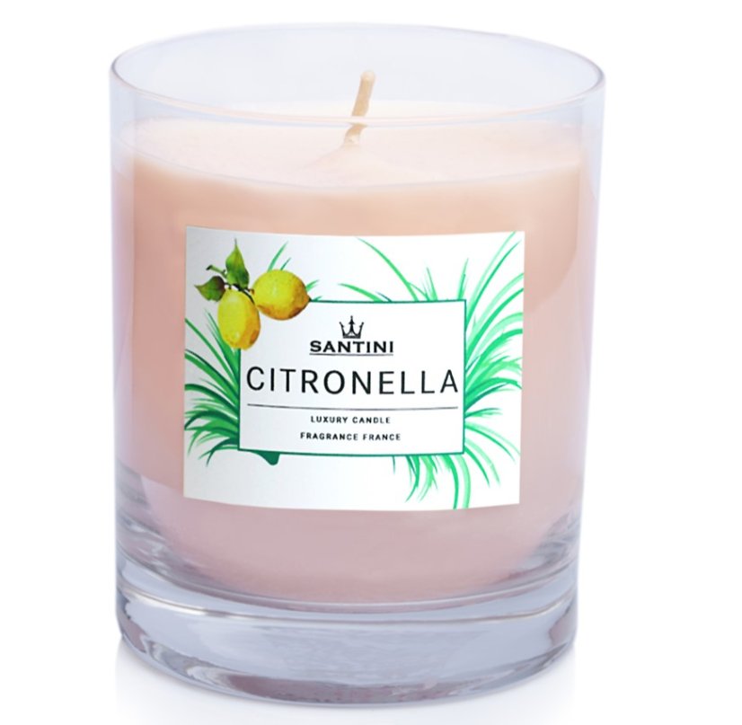 Luxusná sviečka Santini - Citronella, 200g