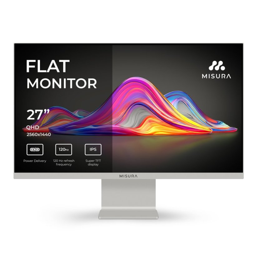 27" Stylový monitor QHD 120 Hz - MISURA VIVA Moon Silver