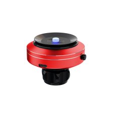 MA05- Mobile phone holder with vacuum suction cup and wireless charging QC3.0 - RED