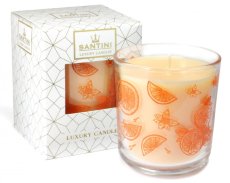 Πολυτελές κερί Santini - Spiced Orange Apple, 200g