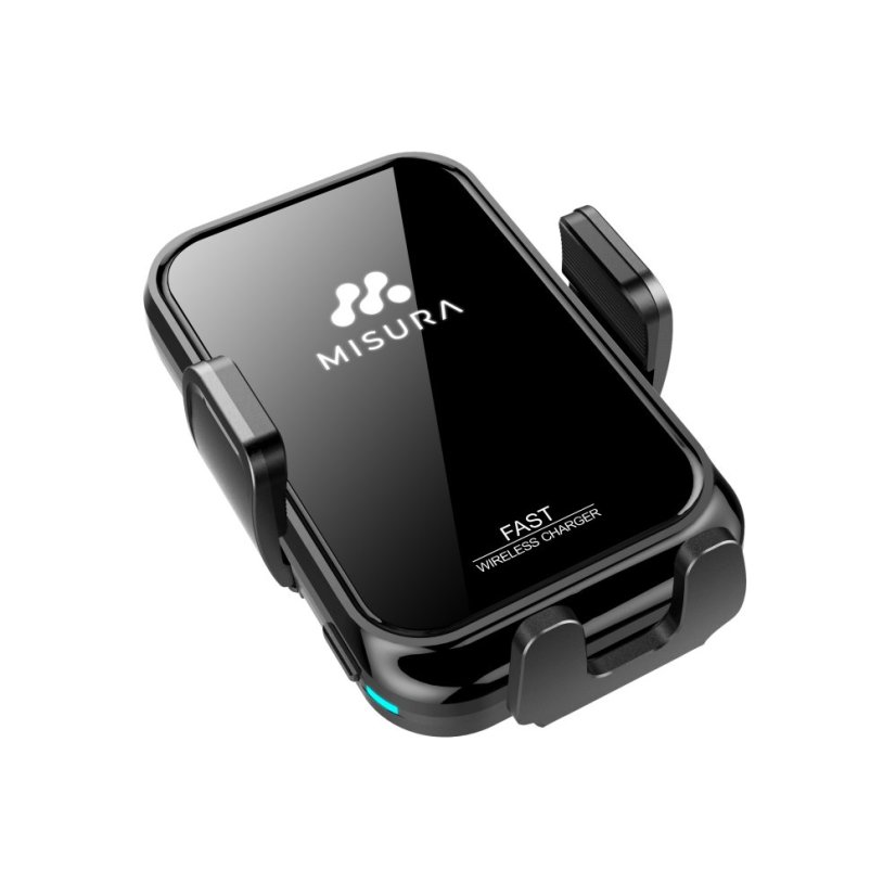 MISURA MA04 - Držák mobilu do auta s bezdrátovým QC3.0 nabíjením BLACK