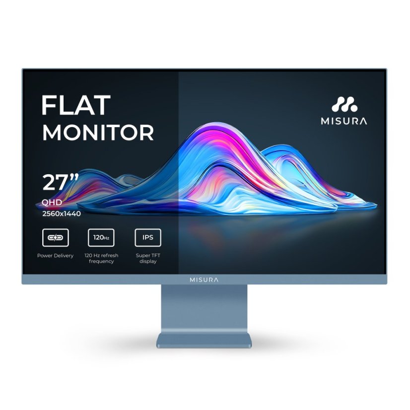 27" Stylový monitor QHD 120 Hz - MISURA VIVA Mist Blue