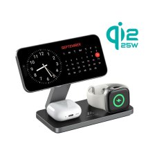MISURA MH11 Pro 3-en-1 Cargador Inalámbrico Plegable - BLACK