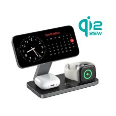 MISURA MH11 Pro 3-in-1 Faltbare Kabellose Ladestation - BLACK