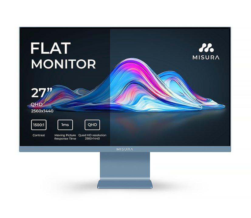 27" barevný IPS monitor 120 Hz - MISURA VIVA Mist Blue