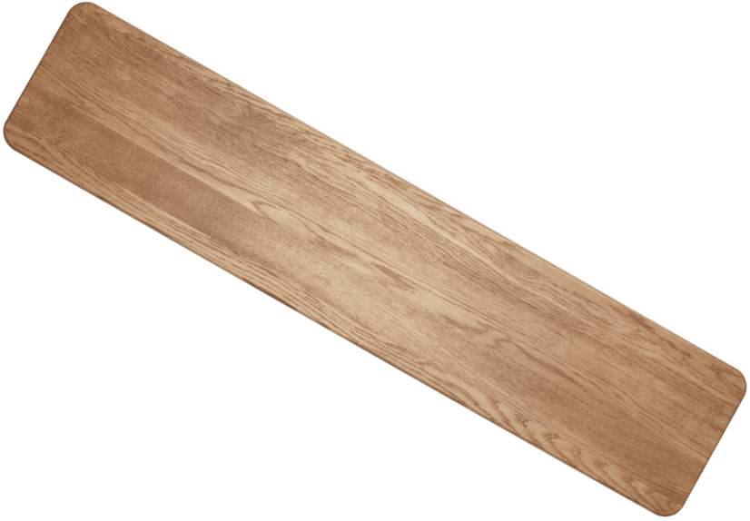 Premium Oak Wooden Monitor Stand: Walnut Elegance
