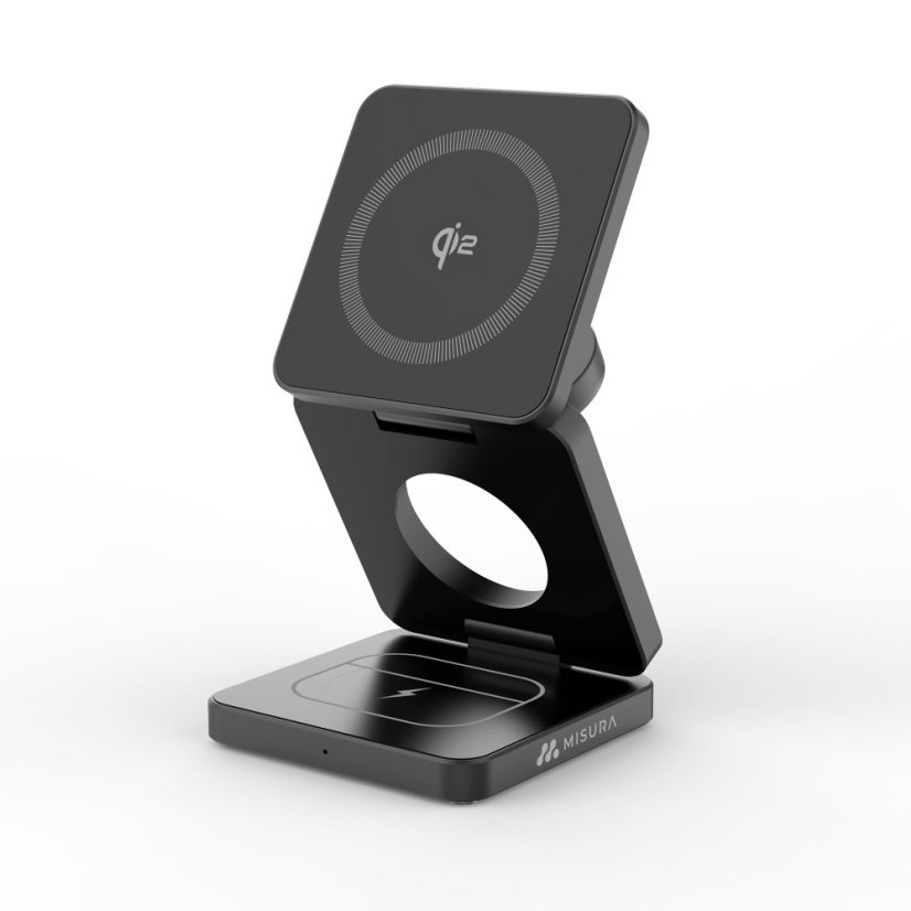 Cargador inalámbrico 3 en 1 MISURA MH08 Pro - BLACK