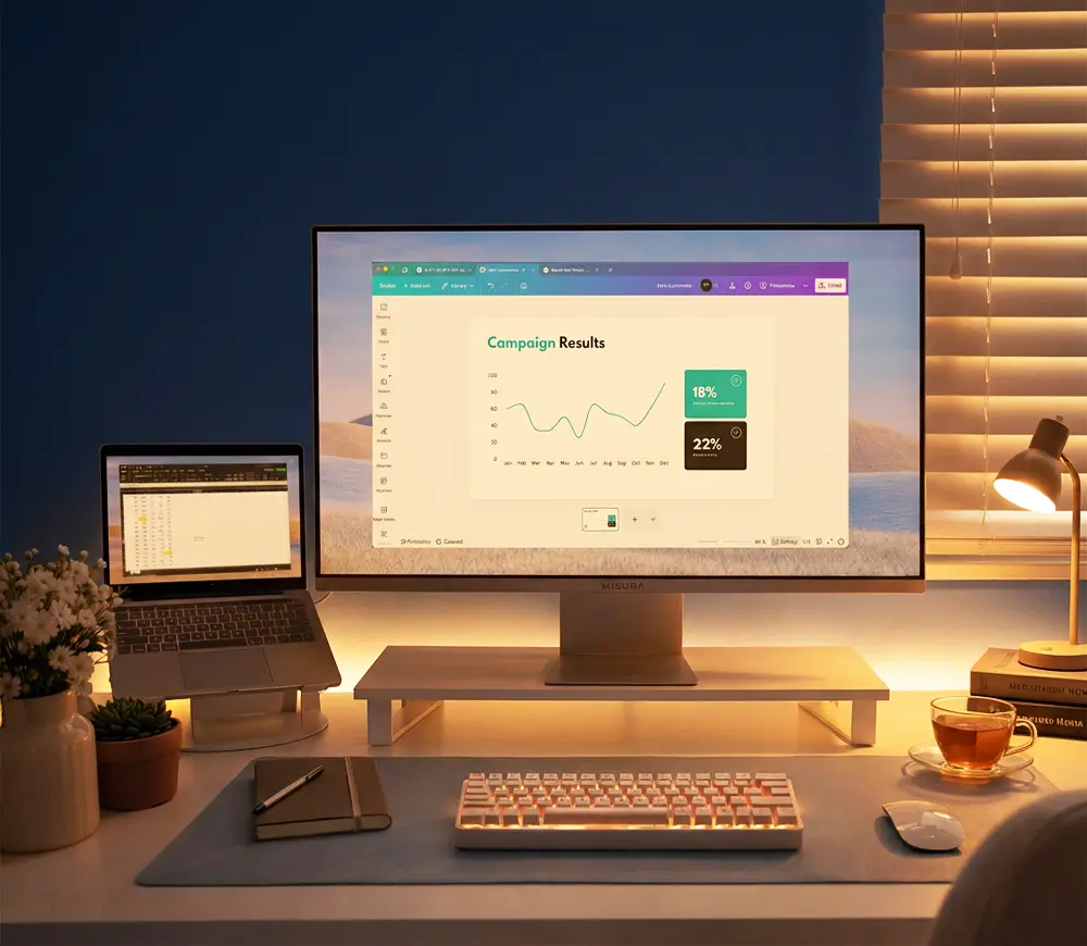 Priključci monitora MISURA VIVA 27 – HDMI, DP, USB-C i Audio out