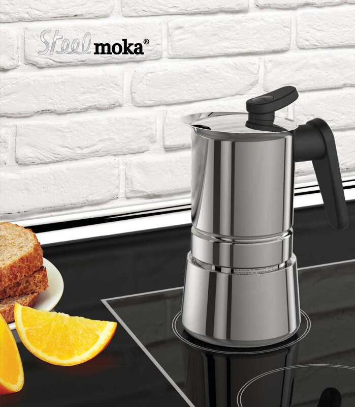 Fotografie produktu: PEDRINI MOKA KONVIČKA STEEL INDUCTION na 6 šálků