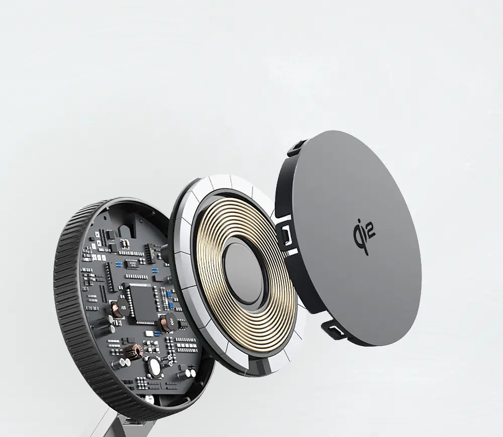 Telefon na Qi2 brezžični polnilni površini