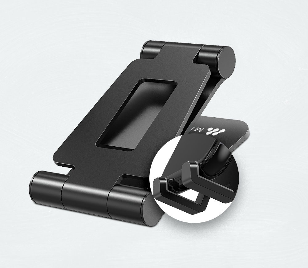 Stabilan držač za mobitel MISURA ME16 od aluminija i silikona s protukliznim podlogama