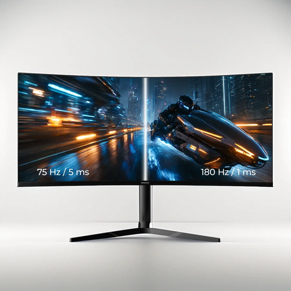 180 Hz a MPRT 1 ms – MISURA 34 Curved